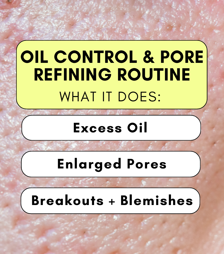 4 Step Oil Control & Pore Refining Routine - AYVA DIOR COSMETICS 