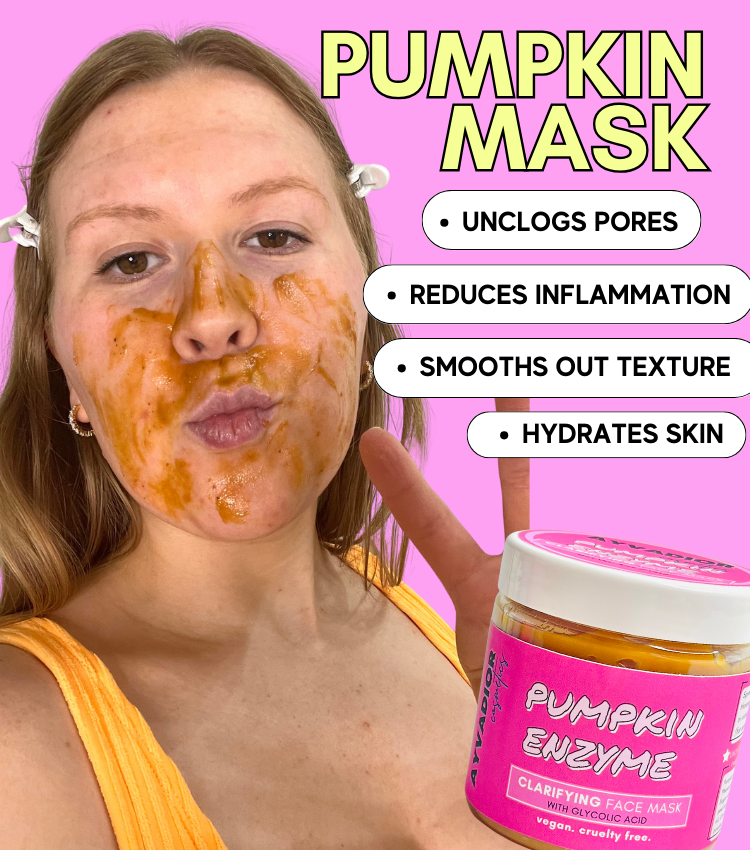 Pumpkin Enzyme Face Mask with Glycolic Acid - AYVA DIOR COSMETICS 